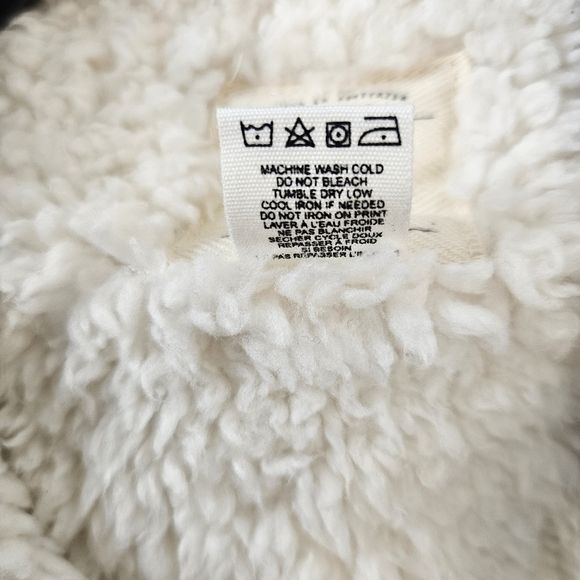 BILLABONG Aztec Print Sherpa Lined Poncho Size Medium - Picture 7 of 7